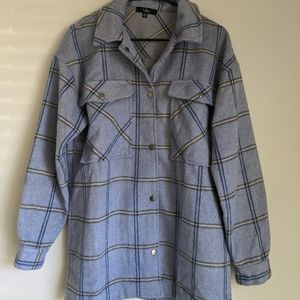 Lulu's Plaid Shacket Medium